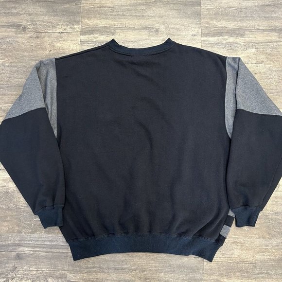 Vintage Trent Sport Crewneck Sweatshirt Men Size XXL‎ Patch Black Gray - Picture 8 of 8